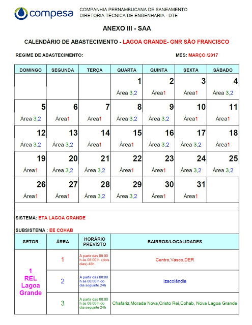 Calendário de Abastecimento_Lagoa_Grande_Março_2017