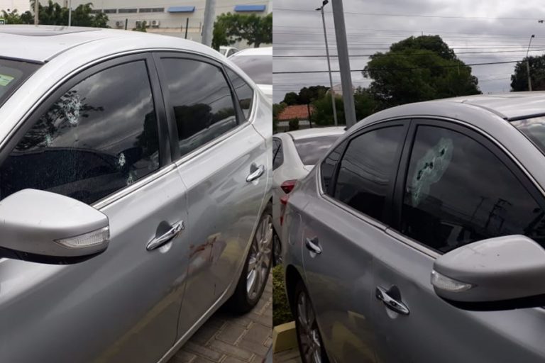 José Carlos estava dirigindo seu carro quando foi atingido pelos disparos. (fotos: Karine Paixão/Nossa Voz)