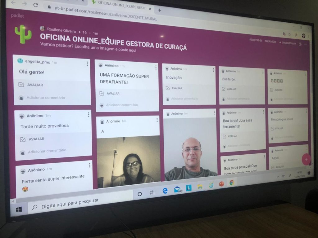 Oficina foi ministrada virtualmente e contou com mais de 70 professores