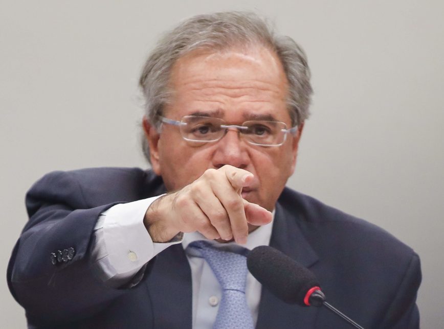 O ministro Paulo Guedes (Economia) de sessão da Comissão de Finanças e Tributação da Câmara dos Deputados. É a 3ª vez que o ministro vai à Casa dar explicações sobre a PEC (Proposta de Emenda à Constituição) da Previdência. Brasilia, 04-06-2019. Foto: Sérgio Lima/PODER 360